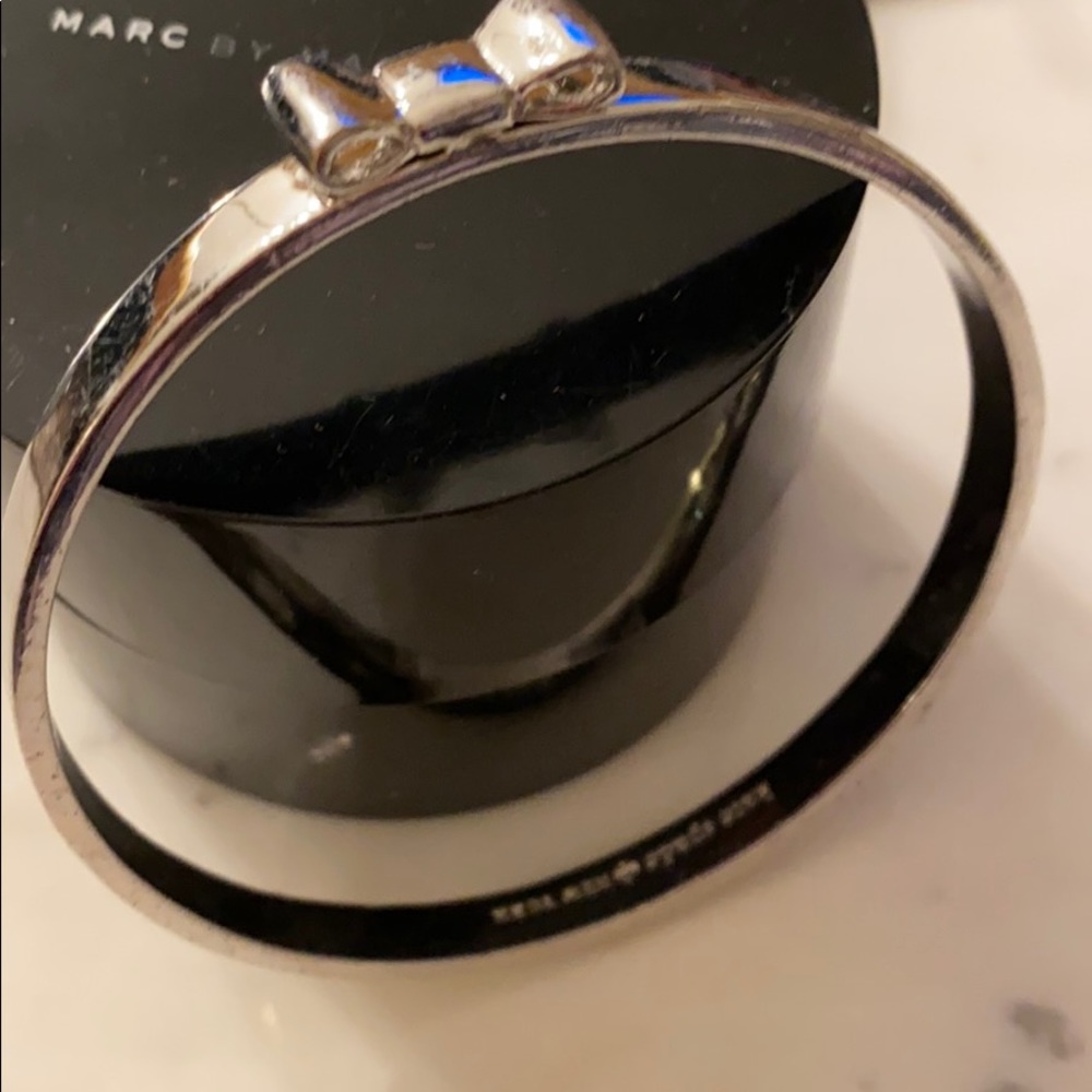 Kate Spade Silver Bow Bangle Bracelet